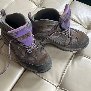 Hi Tec grey and purple hiking boots size 9.5
